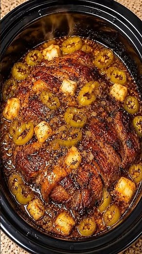 Slow-Cooker Mississippi Pot Roast.#potroast #slowcookerrecipes #crockpotmeals #comfortfood