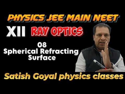 08- Spherical Refracting Surface | 12 class| JEE/NEET | Refraction at Curved Surface | Satish Goyal