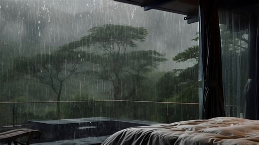 Rainy Weather, Cozy Place, Rainy Day. Free Stock Video