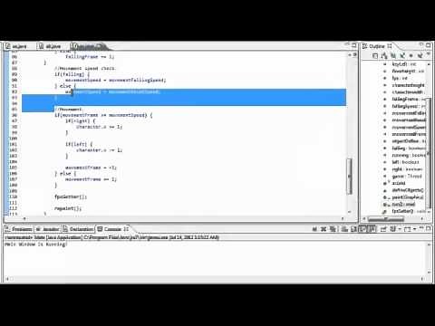 How To Make A 2D Game In Eclipse *Episode 4, Movement*