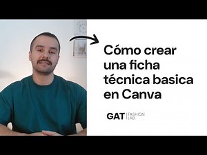 Cómo crear una ficha técnica básica de moda en Canva
