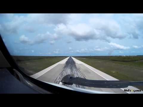 Cockpit View - Boeing 767-300ER landing at Punta Cana Intl. Airport