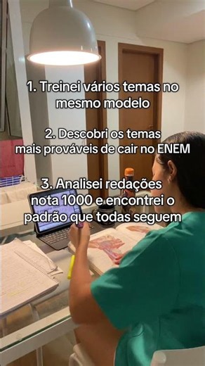 ￼ ￼🩺📚O que eu fiz pra tirar 980 na redação do Enem: leia a descrição🚨🚨