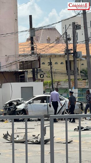 The Guyana Police Force has issued a wanted bulletin for a Spanish-speaking foreign national in connection with Sunday’s deadly explosion at the Mobil Gas Station, Regent and King Streets, Georgetown. The suspect is wanted for terrorism. Three people, including a Venezuelan male national, are in custody as the investigation intensifies. The Guyana Chronicle brings you detailed updates from police as the probe continues to track down the prime suspect. | Guyana Chronicle