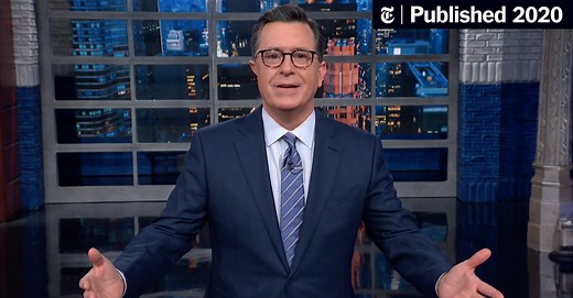 Late Night Cries Uncle After Trump’s Coronavirus News Conference (Published 2020)