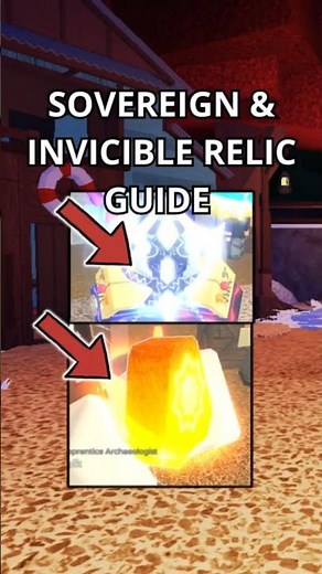 How To Get SOVEREIGN and INVINCIBLE relics in Fisch Roblox.. | #roblox #fisch