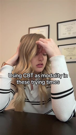 Love a good cognitive reframe for anxiety but wtf is this #mentalhealthmatters #therapytiktok #therapistsontiktok #cbt #therapist