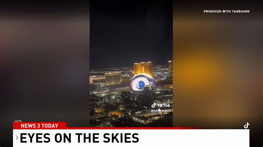 Viral Tik-Tok video shows how new Sphere looks from the Las Vegas skies