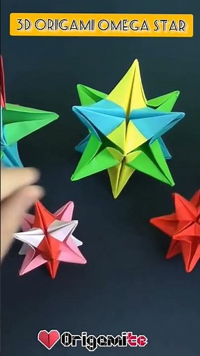 3D Modular Origami Omega Star Tutorial - Learn How to Make One