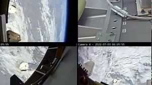 43K views · 307 reactions | The NanoRacks Bishop Airlock helped take out the station trash for the first time on Saturday, July 2. A container filled with 172 pounds of garbage was jettisoned to burn up safely in Earth’s atmosphere. Bishop will also be used to support science, deploy satellites, and test new technologies. | International Space Station | Facebook