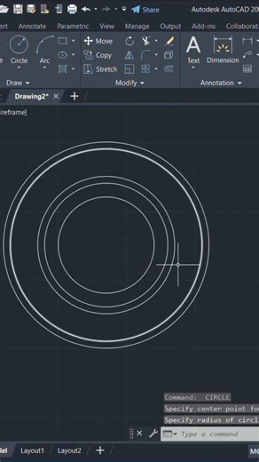 autocad 2d drawing example #autocad #youtubeshorts #cad #
