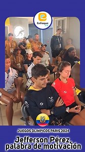 El campeón olímpico Jefferson Pérez acompaña a los deportistas de Ecuador en Juegos Olimpicos Paris 2024, estas fueros las palabras de motivación del campeón. #ecuador2024 #JuegosOlimpicosParis2024 #jeffersonperez | Enfoque.tv | Facebook
