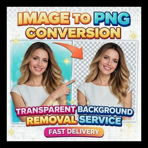 Image to PNG Conversion, Background Removal Service, Transparent PNG Maker, File Conversion ,photo Cutout Editing, Fast Delivery - Etsy