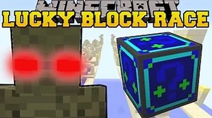 PAT AND JEN PopularMMOs Minecraft: MUMMY MADNESS LUCKY BLOCK RACE GamingWithJen