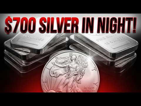 The price of silver is expected to increase to $700 In the event that THIS occurs