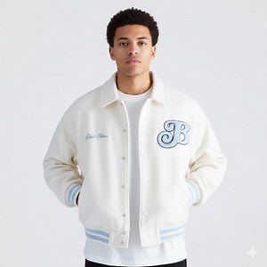 Custom Varsity Letterman Jacket: Chenille Patch Embroidered Bomber - Etsy