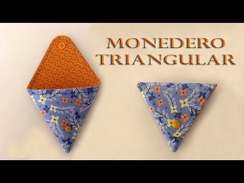 CÓMO HACER UN MONEDERO TRIANGULAR