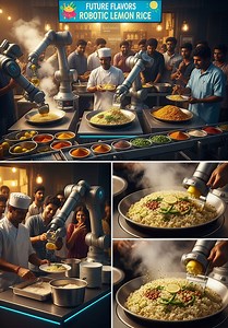 🤖🔥 Lemon Rice Made by Robots | Ultimate Street Food Upgrade | AI Video | Chennai FootPrints