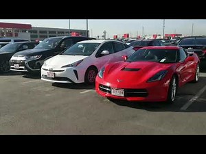 Avis Rental Car Lot at LAX International Airport on Dec. 23 2020