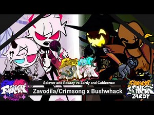 FNF Mashup: Zardy Maze + Mid Fight Masses | Zardy and Cablecrow Vs Rasazy and Selever