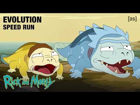 Evolution Speed Run | Rick and Morty | adult swim