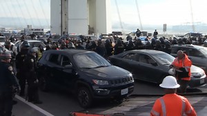 Dozens of protesters cited, released after stopping traffic on the Bay Bridge