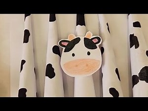 TUTORIAL - Cute cow paper nails (very easy)