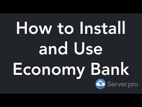 How to Setup Economy Bank - Minecraft Java