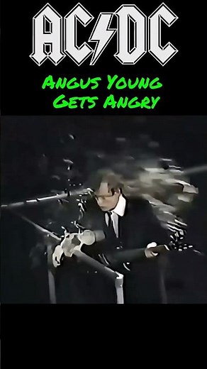 Angus Young Gets Angry ⚡ Worst Idea At AC/DC Show #ACDC #AngusYoung