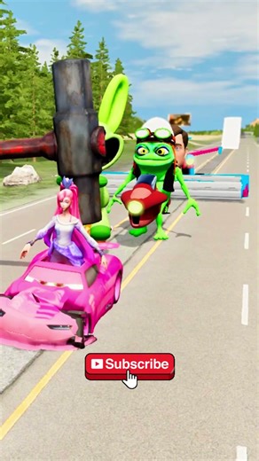 Hummer vs Cars and ??? 😱 #beamngdrive #spongebob #gummybear