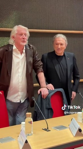 Patrick Sébastien et Michel Drucker à l'Assemblée Nationale