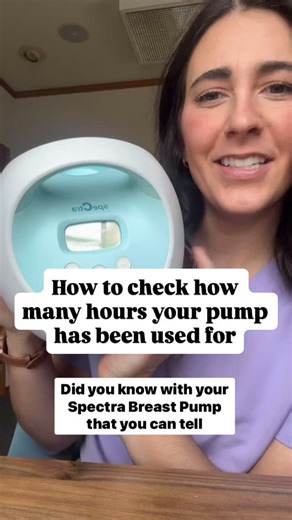 Did you know you can check how many hours your Spectra breast pump has been used? Here’s how: 1) Press the Power button 2) Tap Massage 3) Press Cycle 4) Press Vacuum – 5) Press Cycle –# 6) Press Vacuum 7) Tap Massage again Your pump will display the total hours used in between the cycle and vacuum readings! Tip: Spectra pumps are typically good for about 1,500 hours before the motor starts losing suction strength. If you’re close to that mark, it might be time to replace your pump or get a backu