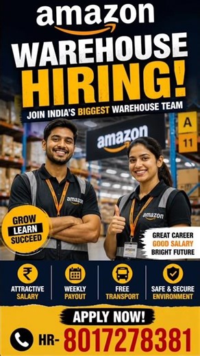 Amazon Warehouse Associate Job In Kolkata 2026 | Permanent Job Vacancy Same Day Join #urgenthiring