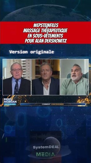 #epsteinfiles Le massage du cou d'Olga 50 ans ! Qui y croit ? #alandershowitz #bassemyoussef #vs