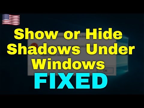 How To Show or Hide Shadows Under Windows in Windows 11