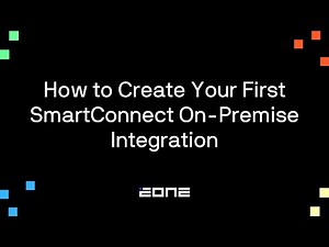 How to Create Your First SmartConnect On Premise Integration