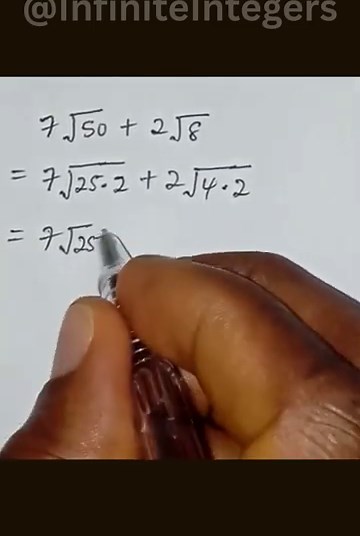 How to do simplifying radicals #Howto #simplifyingradicals #radicalexpressions #shorts #maths