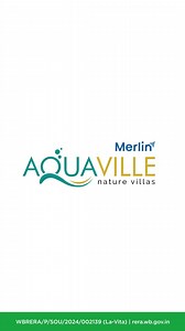 2.2M views · 1.8K reactions |  LIMITED OPPORTUNITY ALERT!  Live in the lap of nature with ultra-luxurious villas at Merlin Aquaville!  Near Joka on D.H. Road – starting at just ₹89 lakh. ✅ Waterfront serenity ✅ Exclusive lifestyle ✅ Unmatched comfort  Don’t wait—homes are selling fast! WBRERA/P/SOU/2024/002139 | rera.wb.gov.in | Merlin Group | Facebook