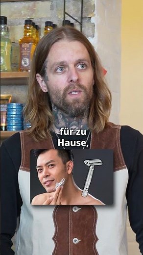 Straight razor vs. safety razor? #störtebekker #barbershop #safetyrazor #straightrazor #mensgrooming