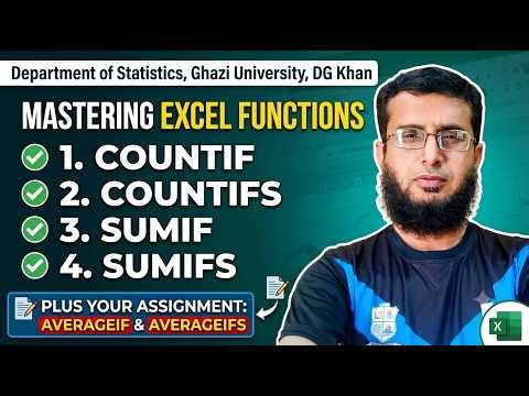 Master Excel IF Functions: COUNTIF, COUNTIFS, SUMIF & SUMIFS (With Practice Assignment!)