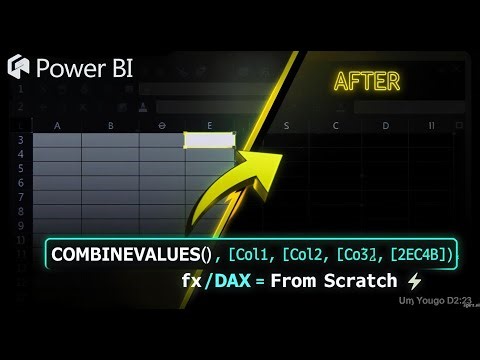 COMBINEVALUES Function in Power BI DAX | Merge Multiple Columns | DAX from Scratch