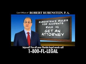 Rubenstein's Rule #1 Get An Attorney When You Are In An Accident
