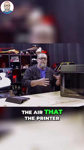 Air filtration on FlashForge 5M Pro with 2 powerful filters and dual circulation💨🔥