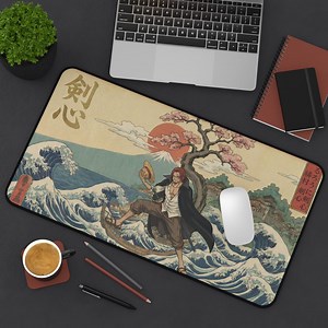 On Piec Desk Mat Mouse Pad | Anime Aesthetic Extended Desk Mat Size: 12x22'' XL | Gaming Keyboard & Mouse Pad, Non-slip Stitched Edge - Etsy