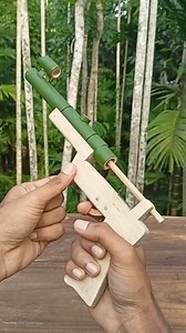 4.4M views · 10K reactions | Bamboo Creations with Mini Slingshots #bamboo #diy #craft #art #toys #toy #idea #reels #Amazing #project #Slingshots | Power DIY | Facebook