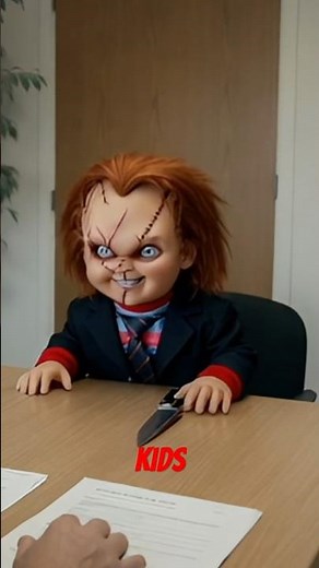Chucky Explains Why He's Great With Kids 💀😂 #chucky #horrorshorts #horror