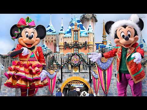 Disneyland Christmas 2025 - Walkthrough, Parade, Characters, Rides & Merchandise [4K POV]