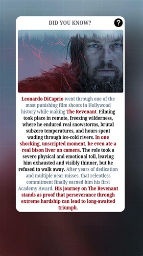 Leonardo DiCaprio’s Most Brutal Role Ever