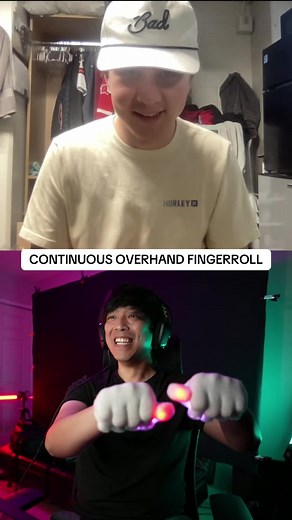 Continuous Overhand Fingerroll: Connecting Unnatural Finger Placements