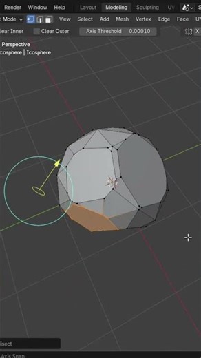 Modeling a Rock and Terrain in Blender in 45 Seconds